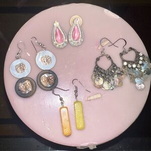 Elegant Mixed Color Earrings Set